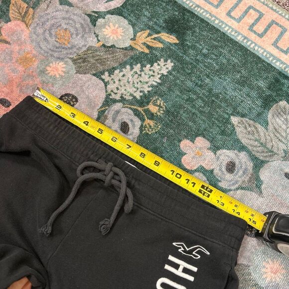 Hollister Sweatpants Womens Black Medium Spell out Logo Graphic Drawstring Pants - Picture 9 of 14